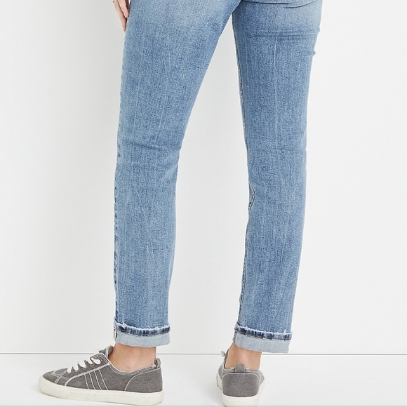 Silver Jeans Beau Boyfriend Curvy Mid Rise Ripped Jean sz 33 x 28 - Picture 6 of 15